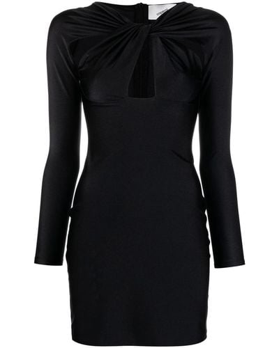 Coperni Twisted Cut-out Mini Dress - Black