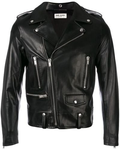 Saint Laurent Jackets - Black