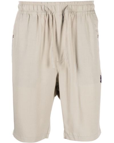Needles Drawstring-waist Four-pocket Bermuda Shorts - Natural