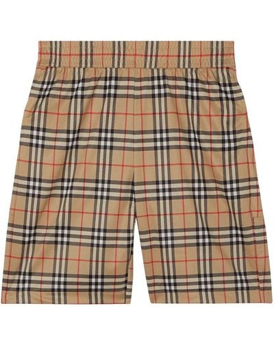 Burberry Vintage check technical shorts - Neutro