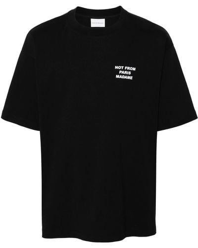 Drole de Monsieur T-shirt slogan - Nero