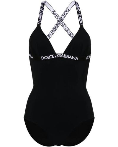 Dolce & Gabbana Costume intero con stampa - Nero