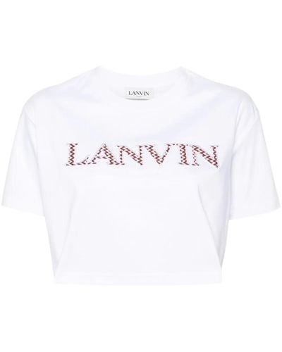 Lanvin T-shirt con ricamo - Bianco