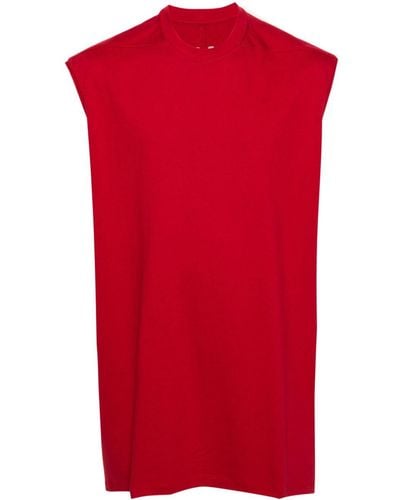 Rick Owens Tarp T In Cotone Classico Rosso Cardinal - Red
