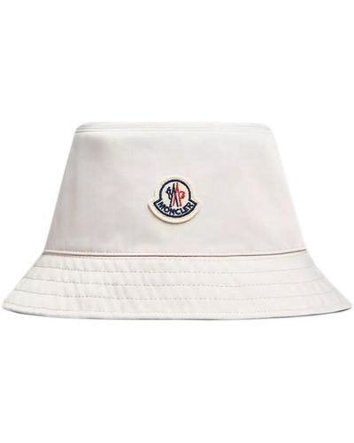 Moncler Cappello bucket reversibile - Bianco
