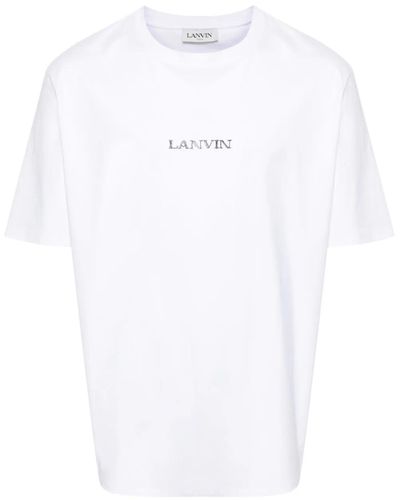 Lanvin T-shirt Classica Unisex Con Logo Avanti - White