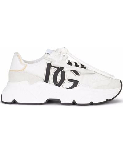 Dolce & Gabbana Trainer Daymaster In Mix Materiali - White