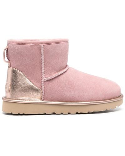 UGG Classic Mini Suede Ankle Boots - Pink
