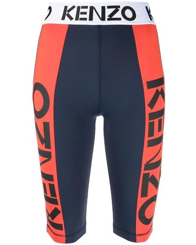 KENZO Shorts con design color-block - Blu