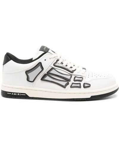 Amiri Sneakers Skel Top in pelle - Bianco