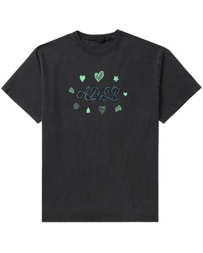 ANDERSSON BELL T-shirt hearts card - Nero
