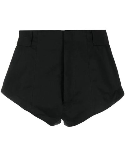 GAUGE81 High-waisted Cotton Shorts - Black