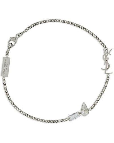 Saint Laurent Gemstone Bracelet - White