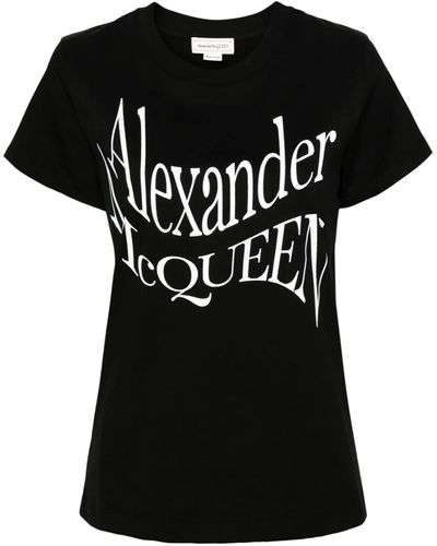 Alexander McQueen T-Shirts And Polos - Black