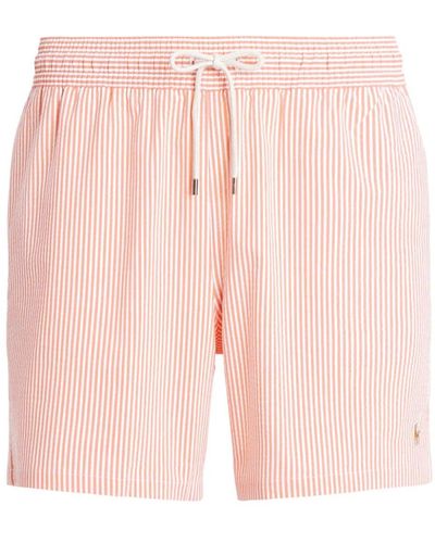 Polo Ralph Lauren Stripe-pattern Swim Shorts - Pink