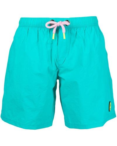 Barrow Shorts mare con logo - Blu