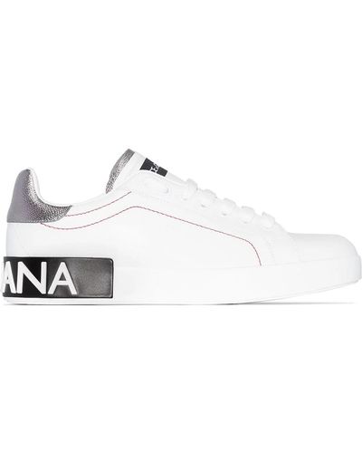 Dolce & Gabbana SNEAKER PORTOFINO IN VITELLO NAPPATO - Bianco