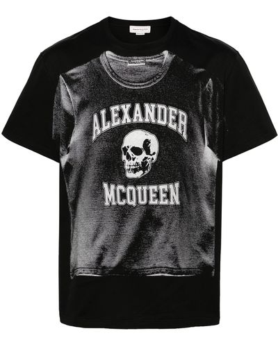 Alexander McQueen Graffiti T-shirt - Black