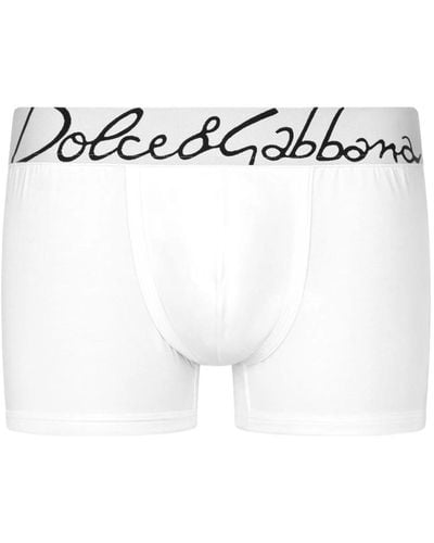 Dolce & Gabbana Boxer Regular cotone stretch - Bianco
