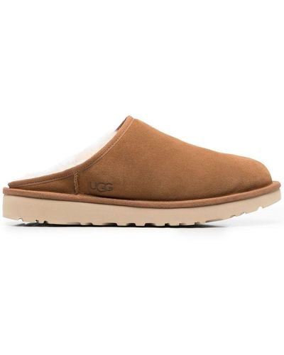 UGG Chunky Shearling-lined Sandals - Brown