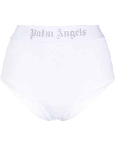 Palm Angels Slip con banda logo - Bianco