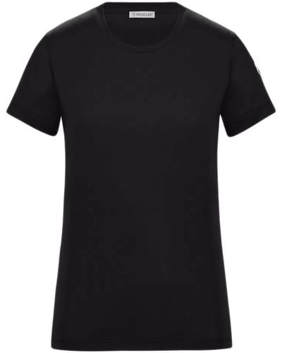 Moncler T-shirt Con Logo - Black