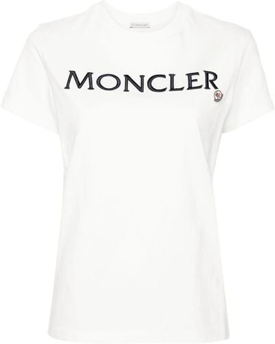 Moncler T-shirt con ricamo - Bianco
