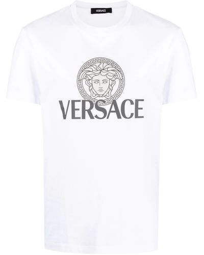 Versace T-Shirt Con Stampa Testa Di Medusa - Bianco