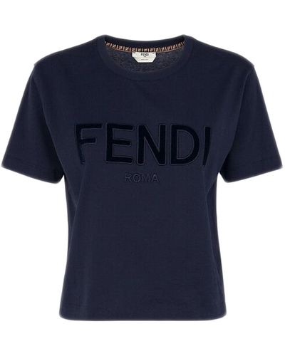 Fendi T-shirt Roma - Blue