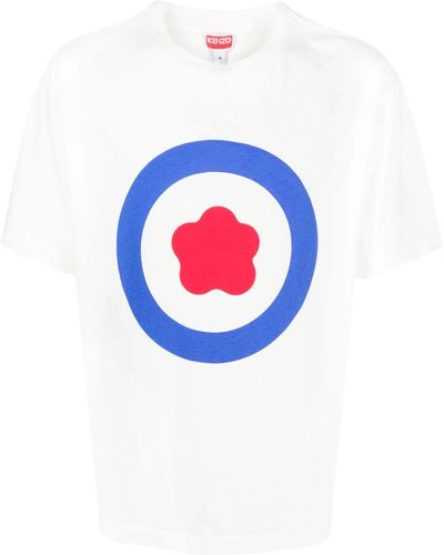 KENZO T-shirt oversize target - Blu