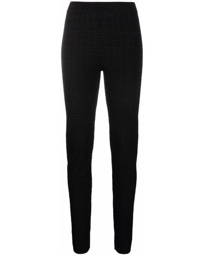 Givenchy 4g-jacquard Slim-fit Trousers - Black