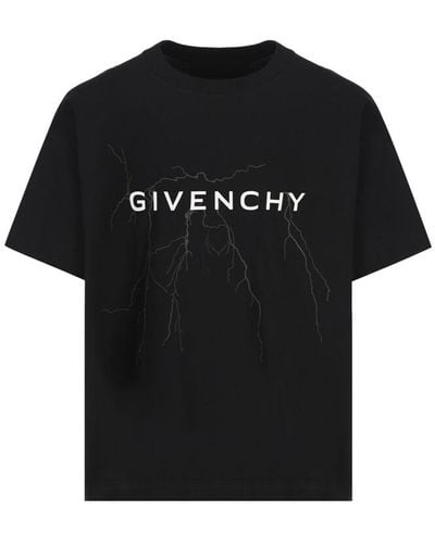 Givenchy T-shirt con motivo riflettente - Nero