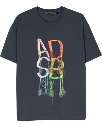 ANDERSSON BELL T-shirt Adsb Caterpillar - Blue