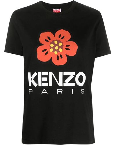 KENZO T-Shirt Boke Flower - Nero