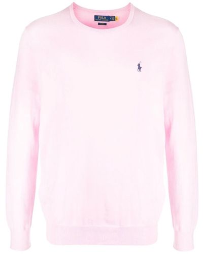 Polo Ralph Lauren Embroidered Logo Sweater - Pink