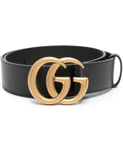Gucci Cintura Larga gg Marmont - Black