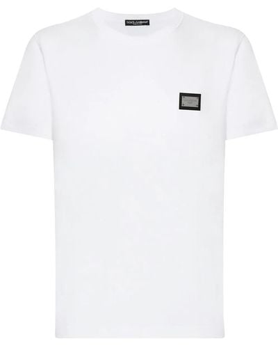 Dolce & Gabbana T-shirt m/corta giro - Bianco