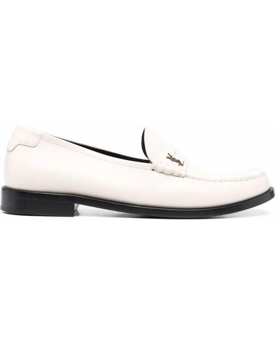 Saint Laurent Flat Shoes - White