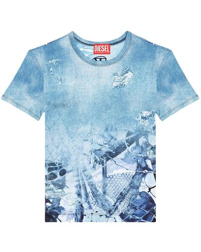 DIESEL T-halsy top - Blu