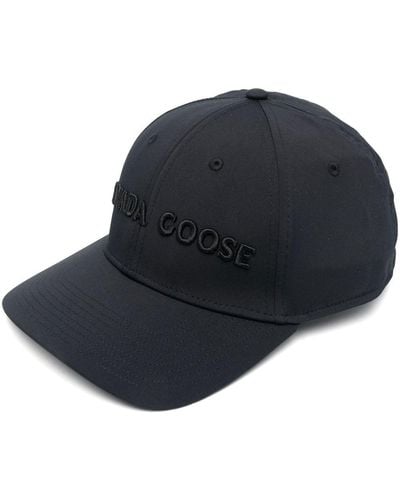 Canada Goose Embroidered-logo Flat-peak Cap - Blue