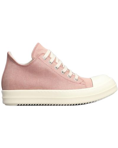 Rick Owens Lido Low Trainers - Pink