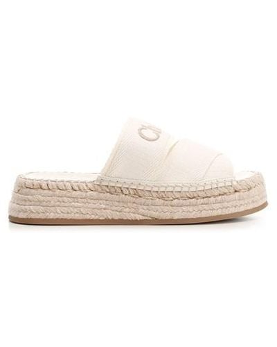 Chloé Mila Flatform Sandal - White
