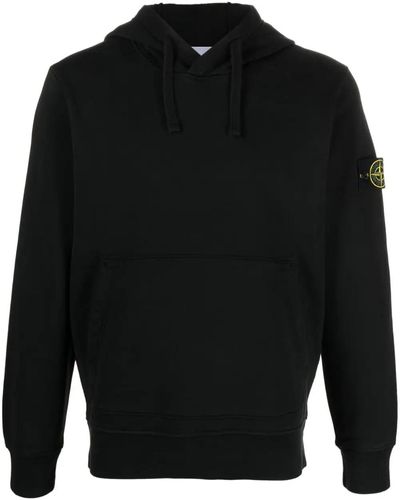 Stone Island Felpa cotone - Nero