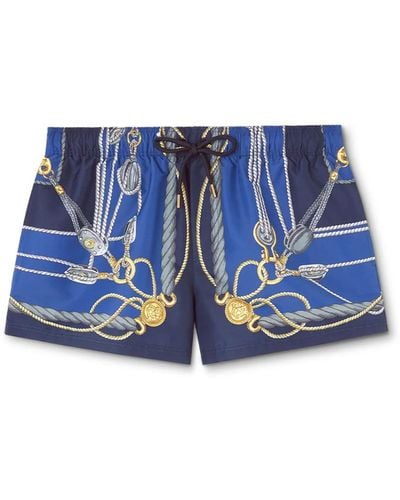 Versace Pantaloncini Da Mare Nautical - Blue