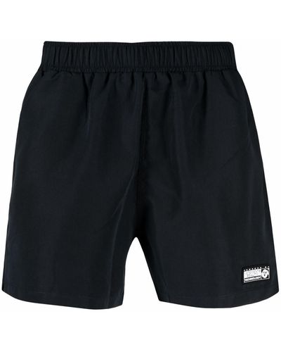 Vetements Logo-patch Swimming Shorts - Black