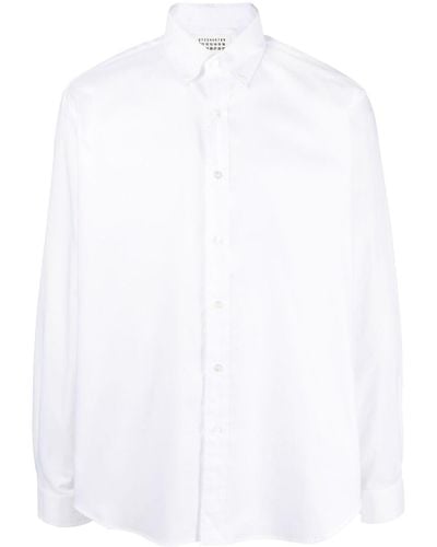 Maison Margiela Button-down Cotton Shirt - White