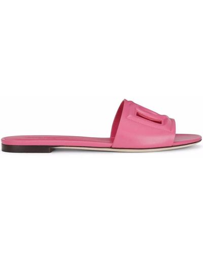 Dolce & Gabbana Dg Millenials Logo Slides - Pink