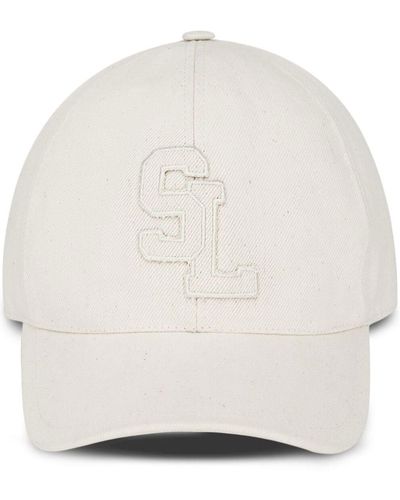 Saint Laurent Cappello da baseball con logo - Bianco