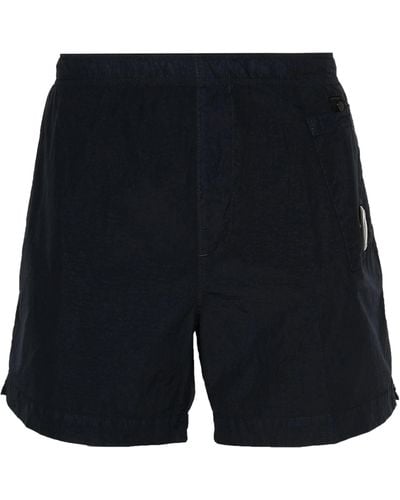 C.P. Company Shorts da bagno con dettaglio lente - Nero