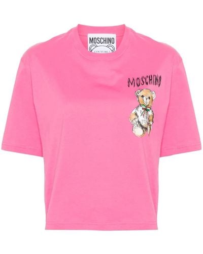 Moschino T-shirt Teddy Bear - Rosa